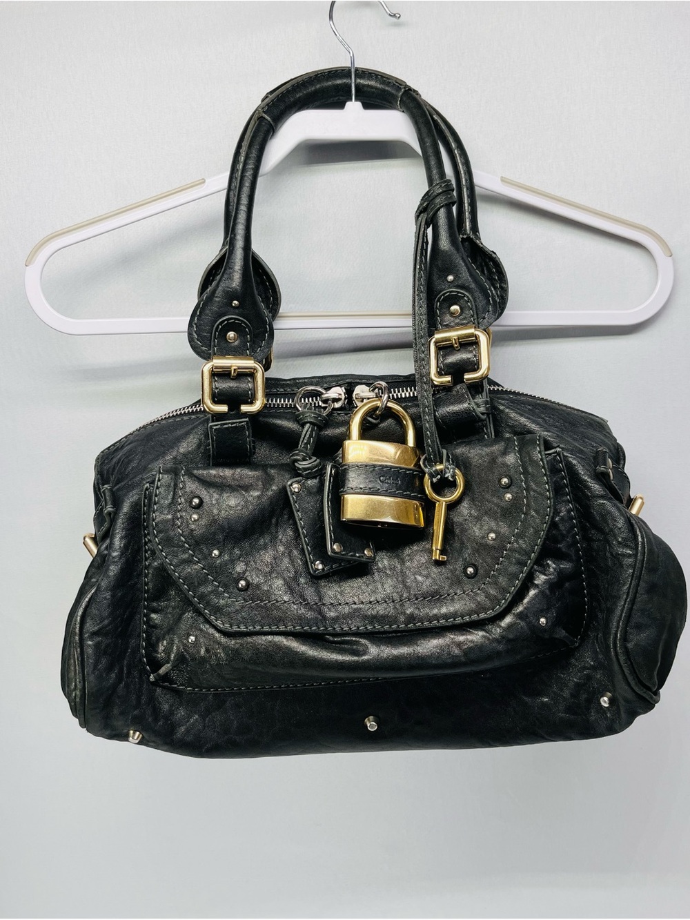 Chloe Black Leather medium Paddington Capsule satchel - Picture 1 of 16